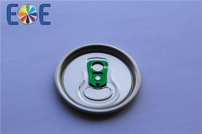 206#SOT绿色拉环饮料盖：适用于各种饮料，如: 果汁，碳酸饮料，功能饮料，啤酒等。