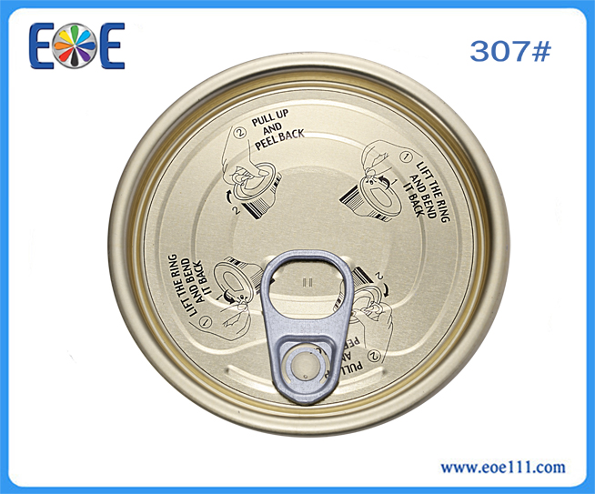 307#易拉罐盖：适用于各种罐装食品（如金枪鱼，番茄酱，肉，水果，蔬菜等），干货，工业润滑油，农产品等。