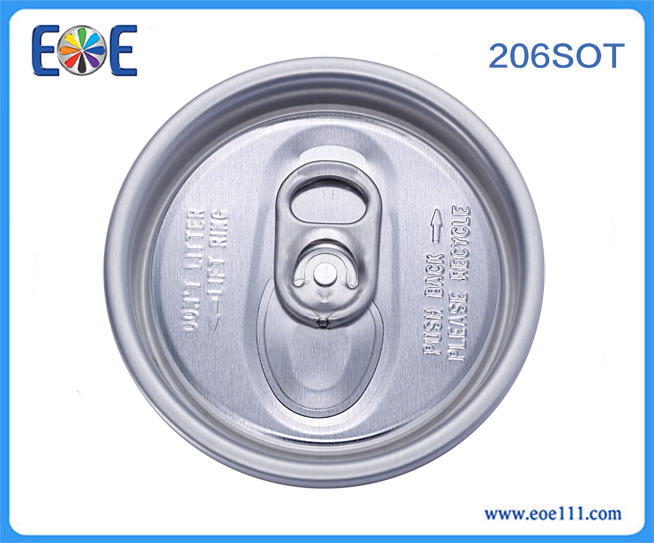 206#凉茶罐盖：适用于各种饮料，如: 果汁，碳酸饮料，功能饮料，啤酒等。