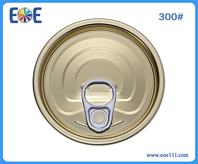 300#铁罐易拉盖：适用于各种罐装食品（如金枪鱼，番茄酱，肉，水果，蔬菜等），干货，工业润滑油，农产品等。