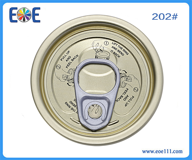 202#咖啡罐铁盖：适用于各种罐装食品（如金枪鱼，番茄酱，肉，水果，蔬菜等），干货，工业润滑油，农产品等。