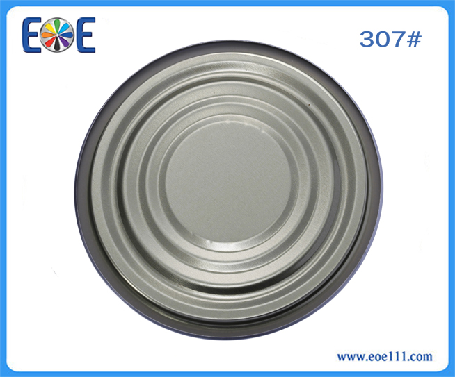 307#两片罐铁底盖：适用于各种干货（如奶粉，咖啡粉，调味品，茶叶等）,润滑油，农产品等包装领域。
