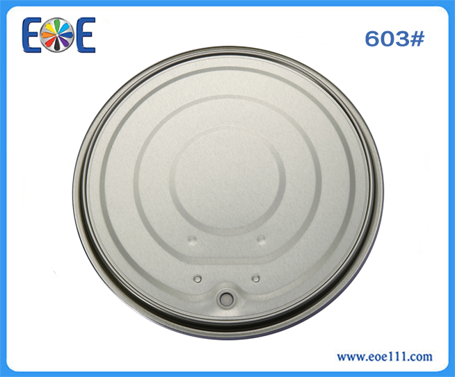 603#铝膏涂层铁盖：适用于各种罐装食品（如金枪鱼，番茄酱，肉，水果，蔬菜等），干货，工业润滑油，农产品等。